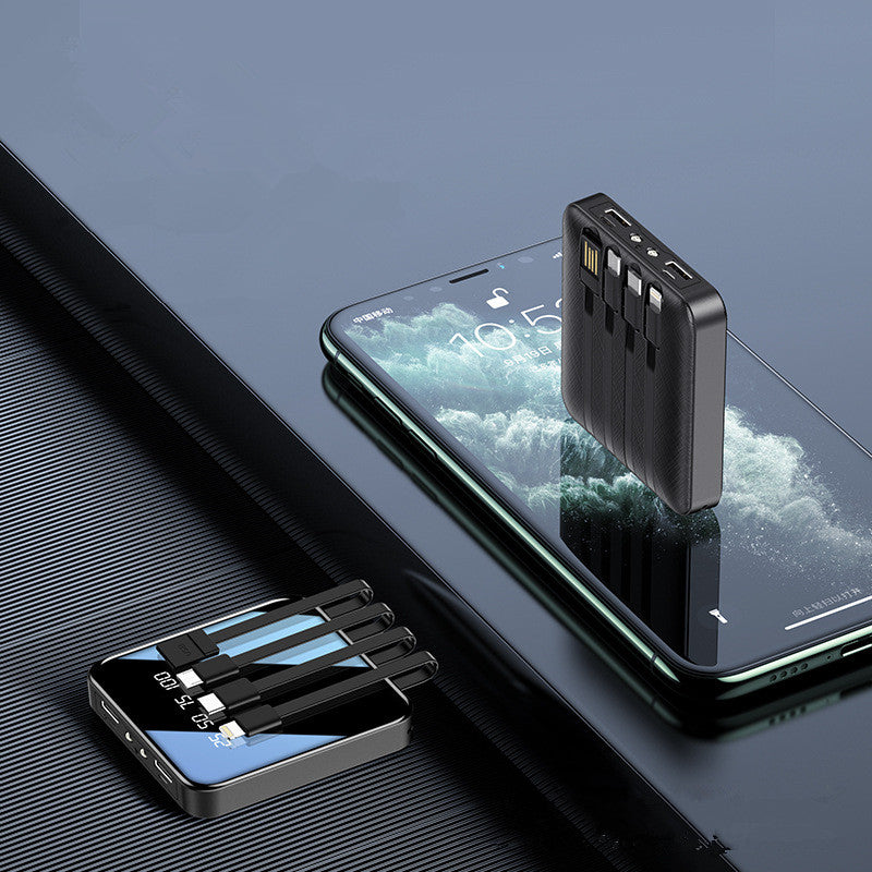 Comes with a four-wire power bank