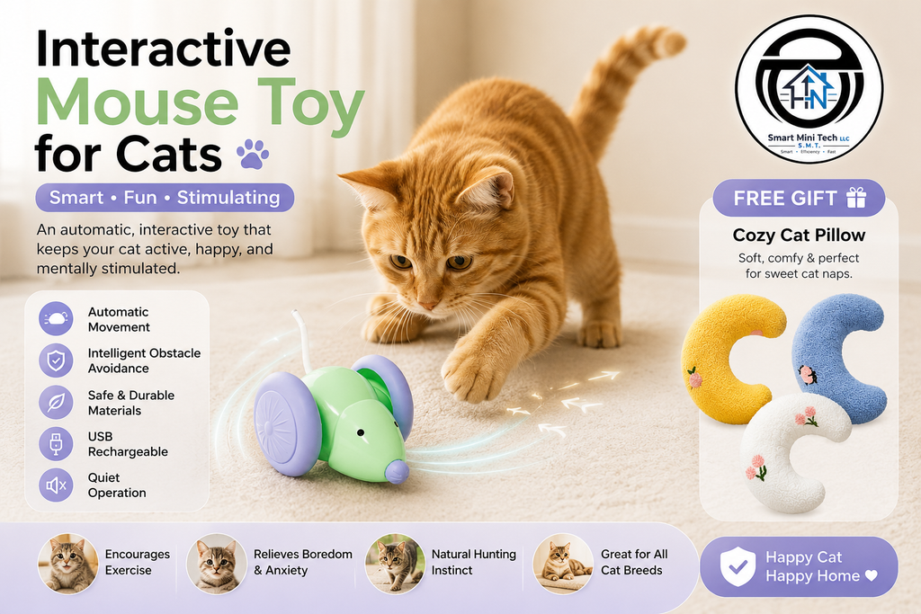 Smart Interactive Mouse Toy for Cats