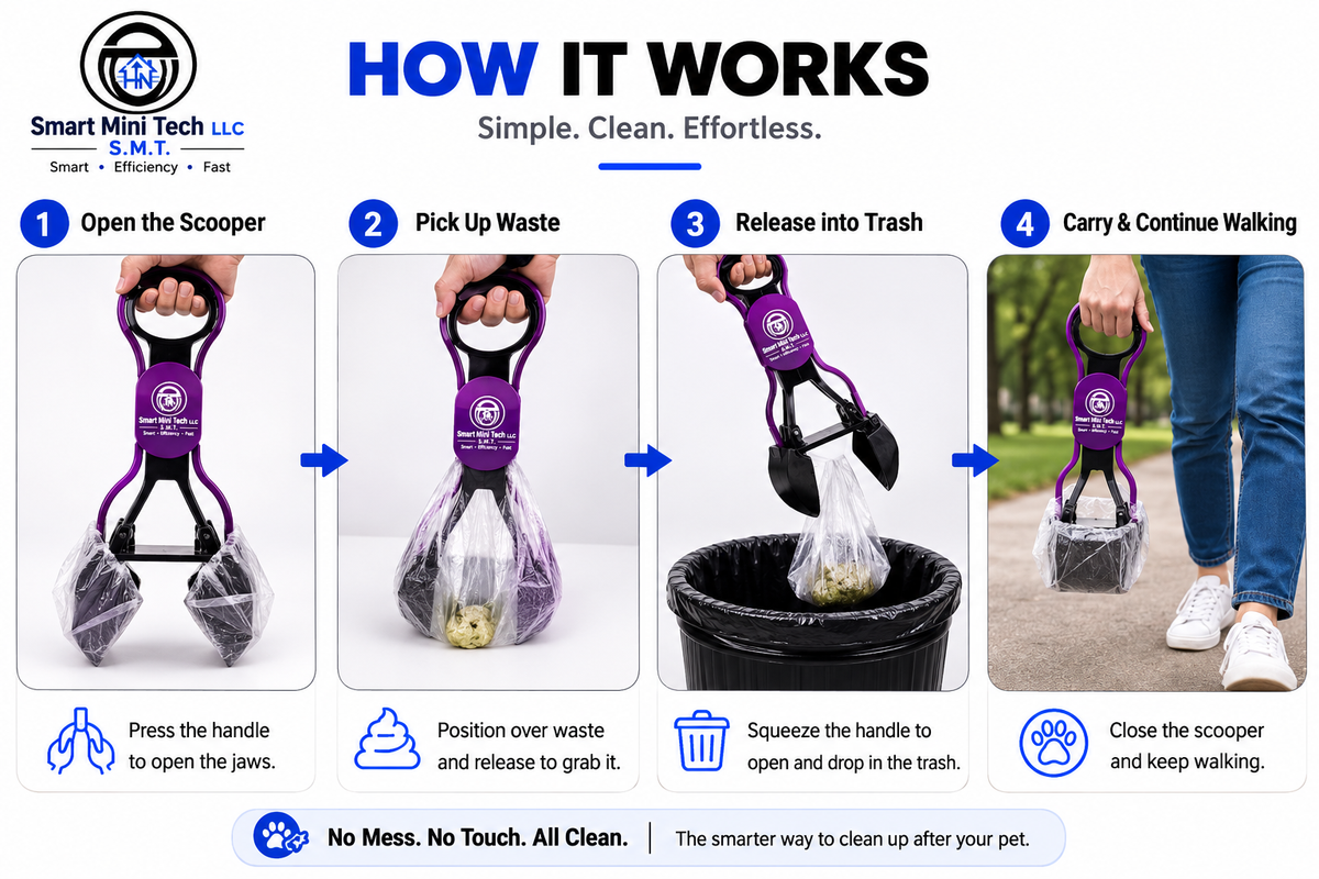 Dog Poop Scooper: Portable Pet Waste Picker